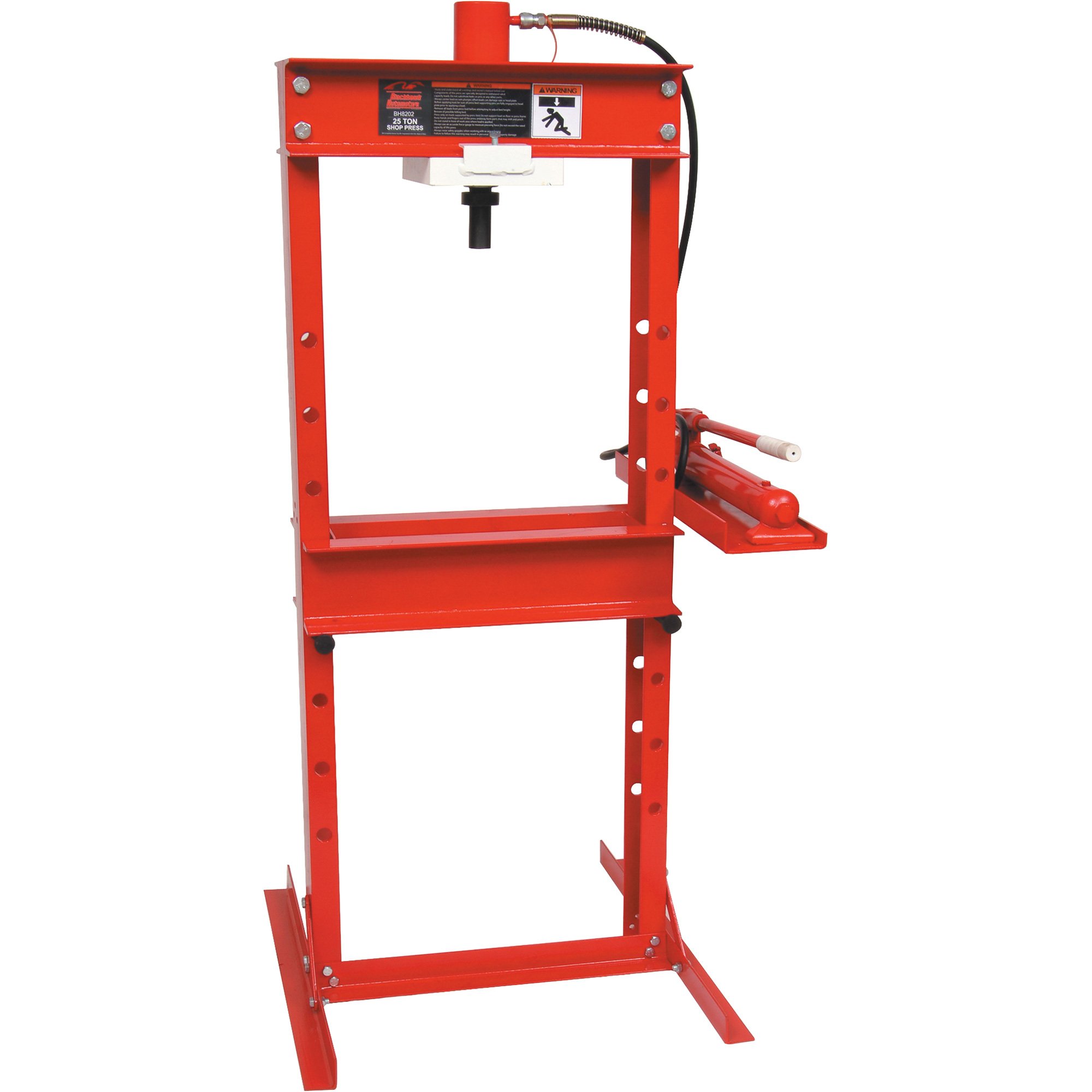 Blackhawk Automotive Shop Press with Hand Pump — 25-Ton Capacity, Model# BH8202